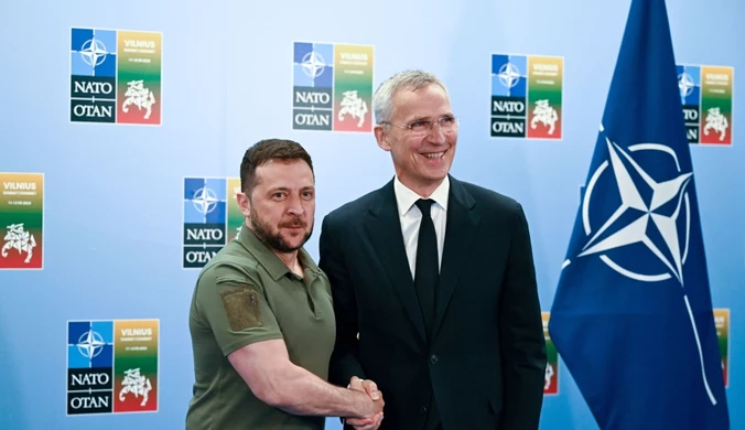 Zełenski ze Stoltenbergiem na szczycie NATO. "Bliżej niż kiedykolwiek"