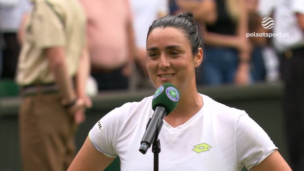 Rozmowa z Ons Jabeur po meczu z Jeleną Rybakiną (2:1) w ćwierćfinale Wimbledonu.