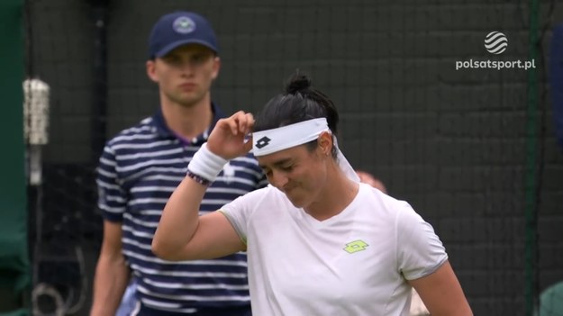 Fragment półfinałowego meczu Wimbledonu Ons Jabeur - Aryna Sabalenka.

