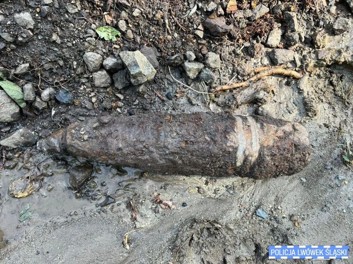 Jeden z mieszkańców powiatu lwóweckiego znalazł w czasie prac ziemnych niewybuch z II wojny światowej. Na miejsce skierowano funkcjonariusza z nieetatowej grupy minersko-pirotechnicznej Komendy Powiatowej Policji w Lwówku Śląskim.