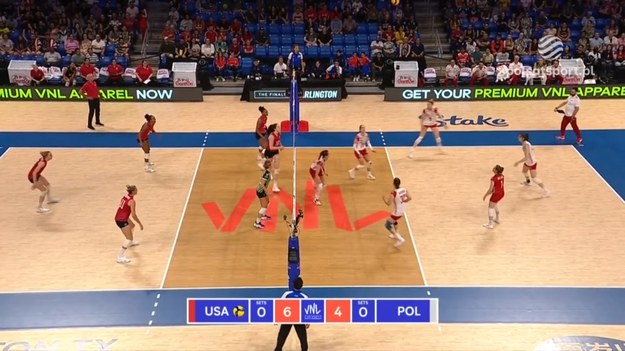 Skrót meczu Polska – USA 3:2 (25:15, 16:25, 25:19, 18:25, 17:15). Liga Narodów 2023 – spotkanie o 3. miejsce.

