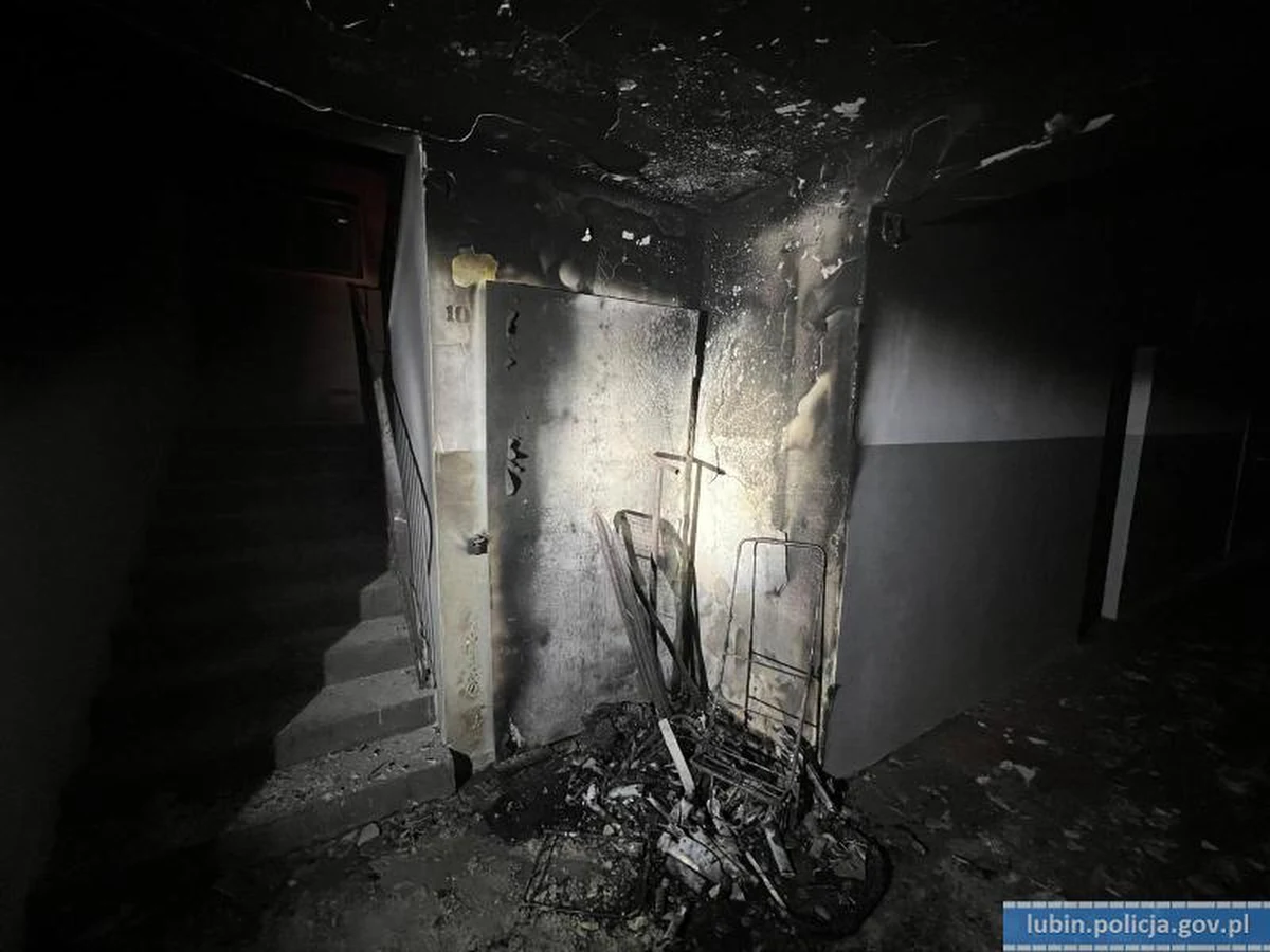 Mieszkańcy bloku w Lubinie nie byli w stanie wydostać się z płonącego budynku. Na pomoc im ruszyli policjanci, którzy jako pierwsi dotarli na miejsce. Dzięki ich interwencji nie doszło do tragedii. Śledczy ustalają teraz przyczyny pożaru.