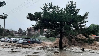 Nawałnice w Małopolsce. Powódź błyskawiczna w Rabce-Zdroju
