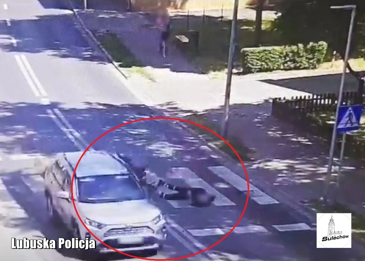 Groźne zdarzenie na przejściu dla pieszych w Sulechowie w Lubuskiem. Kierowca uderzył w 72-latka, który przejeżdżał przez przejście dla pieszych na wózku inwalidzkim. 
