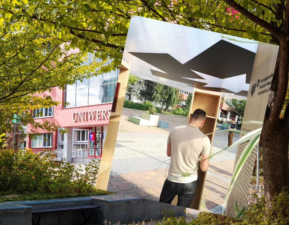 Przed budynkiem rektoratu Uniwersytetu Śląskiego, a także na katowickim rynku stanęły biblioteki plenerowe. Instalacje promują Europejskie Miasto Nauki Katowice 2024.