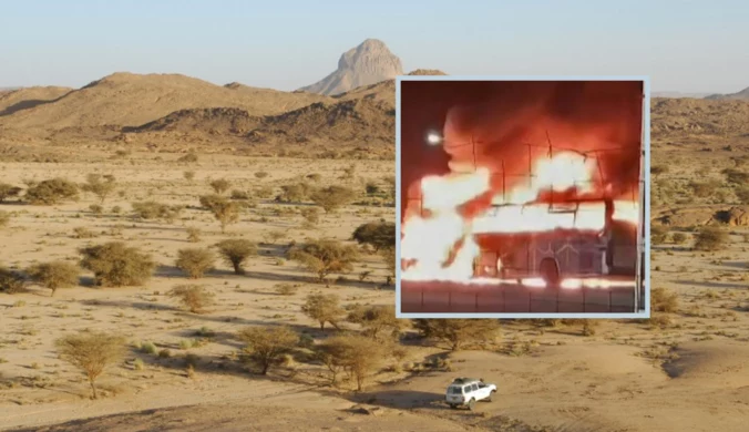 Tragedia na Saharze: Autobus stanął w płomieniach. Kilkadziesiąt ofiar