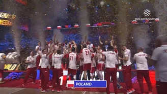 Wielka radość Polaków po otrzymaniu złotego medalu Ligi Narodów. WIDEO
