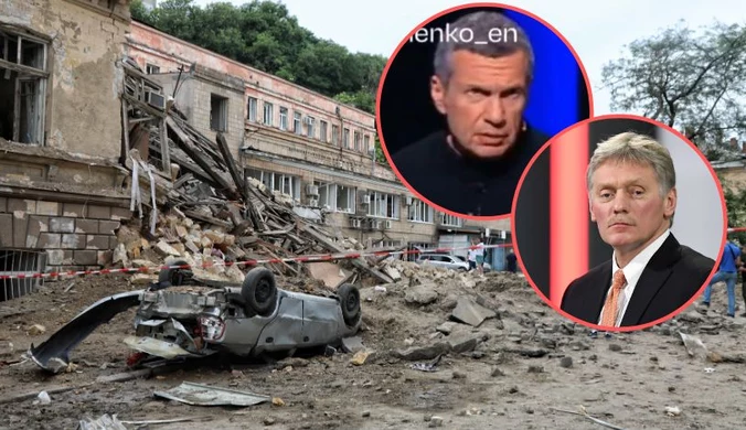 Dwugłos w Rosji po ataku na Odessę. Propaganda jedno, rząd drugie