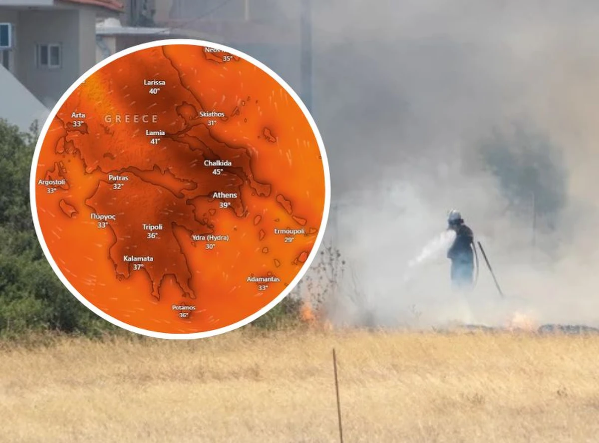 Narodowa Służba Meteorologiczna Grecji ostrzega przed kolejną falą upałów. Jutro, czyli w środę, głównie we wschodnich częściach Grecji, temperatura może sięgnąć 45 st. C. 