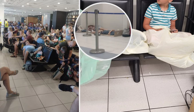 Polacy utknęli na lotnisku na Rodos. "Śpimy na kartonach"