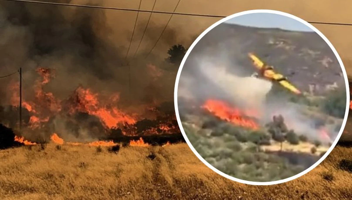 Samolot pożarniczy typu Canadair rozbił się we wtorek na wyspie Eubea na południu Grecji. Dwie osoby zginęły - to piloci samolotu. Katastrofę zarejestrowała telewizja ERT. Na nagraniu widać eksplozję i kłęby dymu.