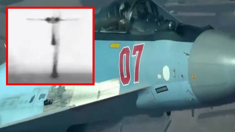 Rosyjski myśliwiec Su-35 uszkodził amerykańskiego drona MQ-9 Reaper w Syrii. To już drugi taki incydent w ostatnim czasie.
