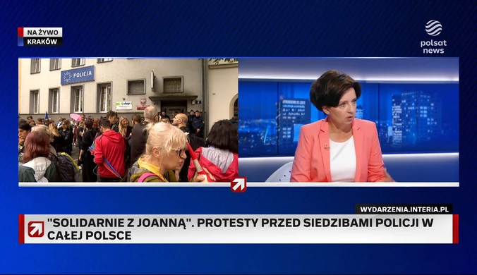Maląg o protestujących po sprawie pani Joanny: Odważyłabym się pójść i porozmawiać z nimi