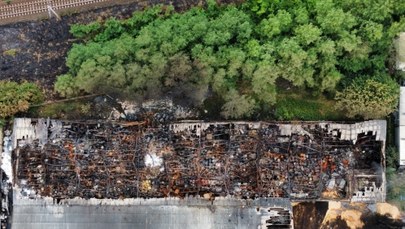 ​Pożar hali z chemikaliami w Zielonej Górze: Sanepid bada wodę