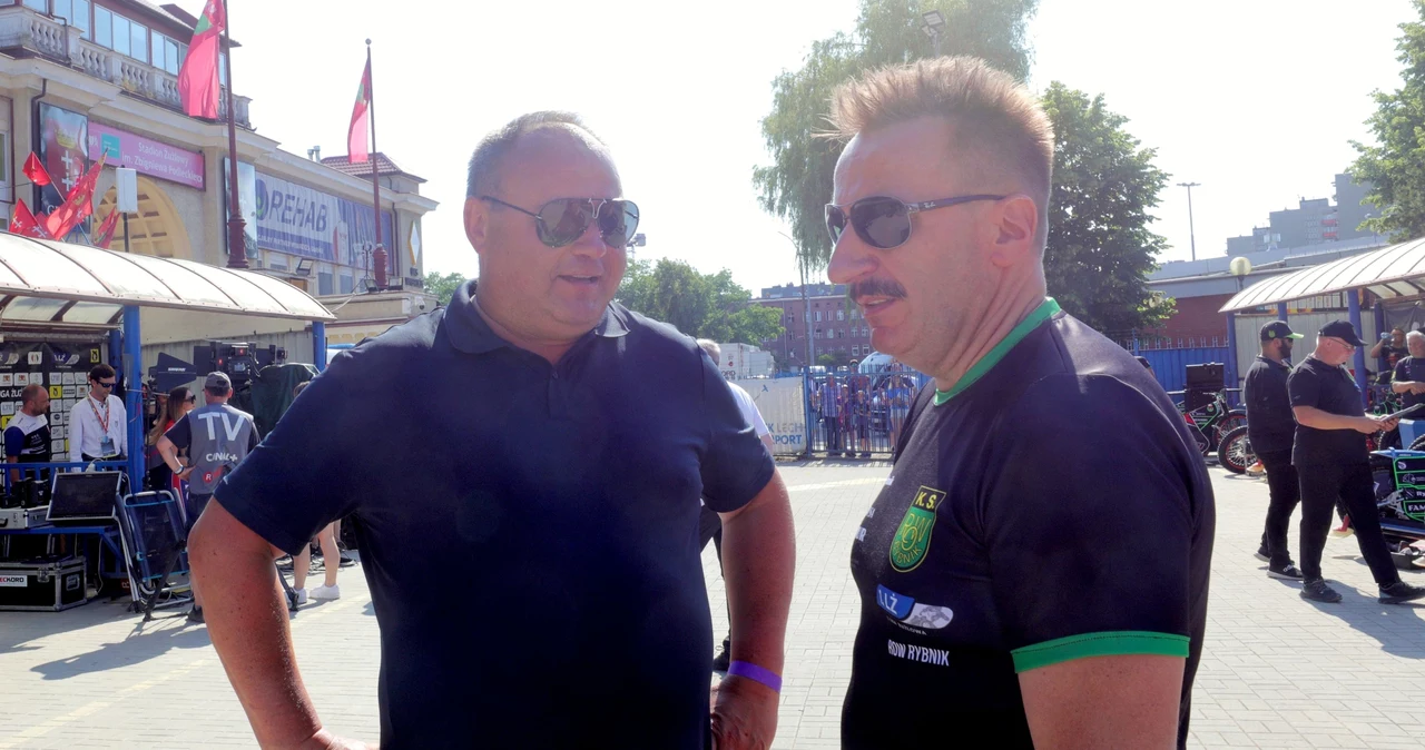 Prezesi Piotr Rusiecki i Krzysztof Mrozek. Jeden jest szefem ekstraligowej Unii Leszno, drugi pierwszoligowego ROW-u Rybnik.