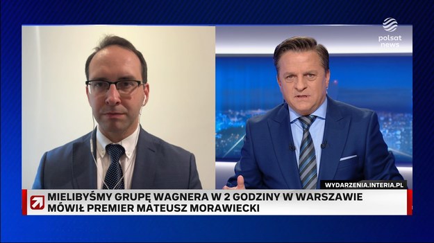 "Wagnerowcy domagają się wycieczki do Warszawy i Rzeszowa" - powiedział Aleksandr Łukaszenka. Centrum Narodowego Oporu przekazało, że Grupa Wagnera szuka rekrutów na Białorusi. Najemnicy mają rzekomo wyrazić gotowość do działań w państwach graniczących z Białorusią. Do sprawy odniósł się Stanisław Żaryn w "Gościu Wydarzeń".- Traktujemy kwestie bezpieczeństwa poważnie, a nowe zagrożenia płynące z obecności wagnerowców są na bieżąco analizowane. Wiemy, że są na Białorusi, gdzie dokładnie są i co w tej chwili robią - powiedział Stanisław Żaryn w programie "Gość Wydarzeń".- Należy zakładać, że wagnerowcy nie pojechali tam na żaden turnus do sanatorium tylko, że będą realnie wykorzystywani do czegoś. Jednym ze scenariuszy, który musimy zakładać jest to, że będą wykorzystywani do walki hybrydowej przeciwko Polsce - przekazał.Jednak dodał, że należy zachować spokój i nie wzbudzać niepotrzebnej paniki "Chciałabym zaapelować o zimną krew i spokojną głowę". Podkreślił, że Polskie służby są przygotowane na różnego rodzaju prowokacje.