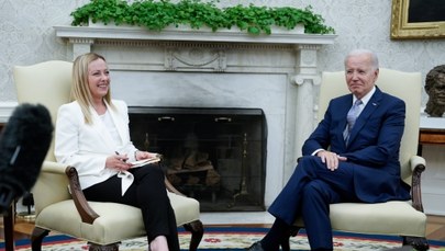 ​Biden i Meloni: Pomoc dla Ukrainy jedyną drogą do pokoju