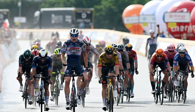 Tim Merlier wygrał pierwszy etap Tour de Pologne. Nawałnica nie popsuła święta