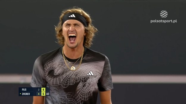 Skrót meczu półfinałowego turnieju ATP w Hamburgu Arthur Fils - Alexander Zverev 2:6, 4:6.

