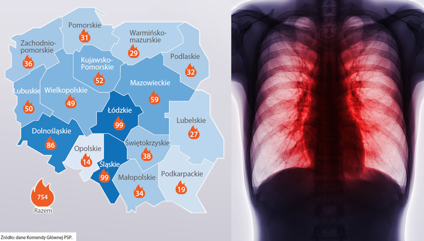 Zdrowie Polaków zagrożone. Mapa pokazuje skalę problemu