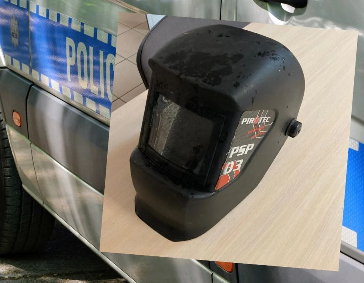 Nietypowy wygląd motocyklisty zwrócił uwagę policjantów w wielkopolskiej Wrześni. 43-latek na głowie miał maskę spawalniczą zamiast kasku. Jak się okazało, mężczyzna był poszukiwany.