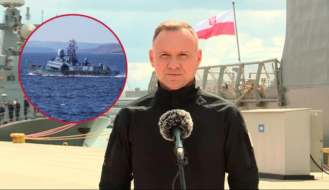 Rosyjskie manewry na Bałtyku. A. Duda: Polska marynarka w stanie gotowości