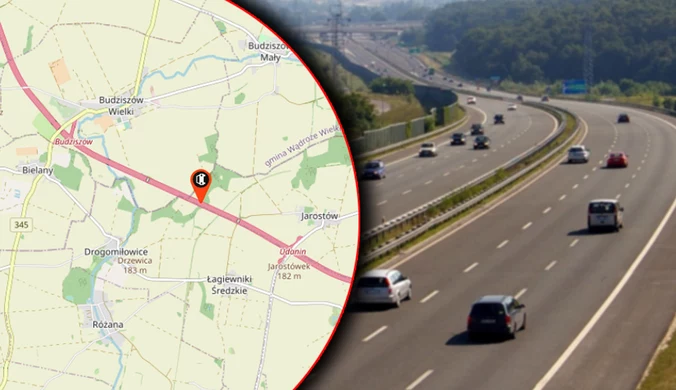 Karambol na autostradzie A4. Utworzył się 10-kilometrowy korek