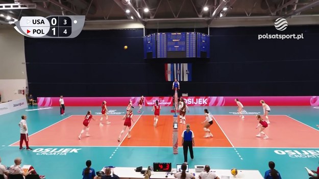 Skrót meczu 4. kolejki fazy grupowej MŚ U-19 siatkarek Polska - USA 1:3 (25:23, 16:25, 22:25, 15:25).

