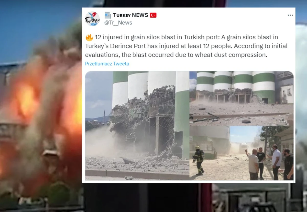 Silny wybuch nastąpił w poniedziałek po południu w położonym w pobliżu Stambułu porcie Derince. W eksplozji rannych zostało kilkanaście osób, a urazy trzech osób okazały się poważne. Lokalne źródła podają, że uszkodzone zostały niektóre silosy zbożowe zlokalizowane w porcie.