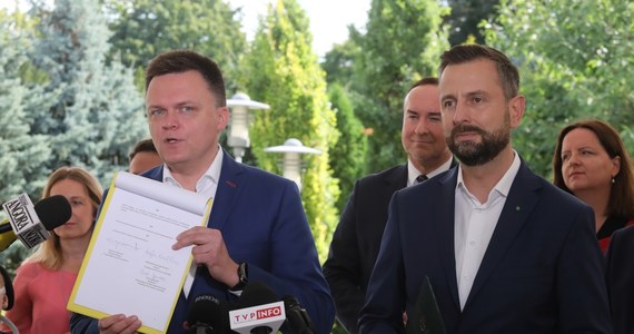 Polskie Stronnictwo Ludowe i Polska 2050 podpisały umowę koalicyjną. Ugrupowania są gotowe do rejestracji wspólnego komitetu wyborczego Trzecia Droga. Zgłoszenie ma trafić do Państwowej Komisji Wyborczej w najbliższych godzinach. 
