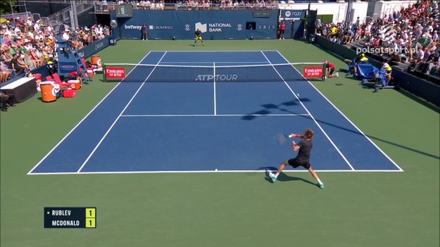 Skrót meczu Andriej Rublow - Mackenzie McDonald w turnieju ATP w Toronto.

