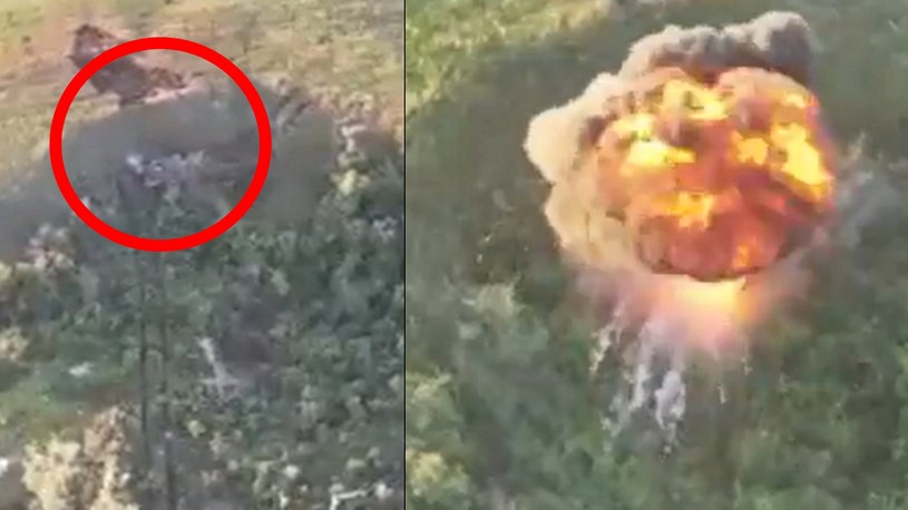 Takiego rozwoju wydarzeń na ukraińskim froncie jeszcze nie mieliśmy okazji zobaczyć na filmie. Rosyjski czołg T-90 spadł z klifu i został zniszczony przez drona.