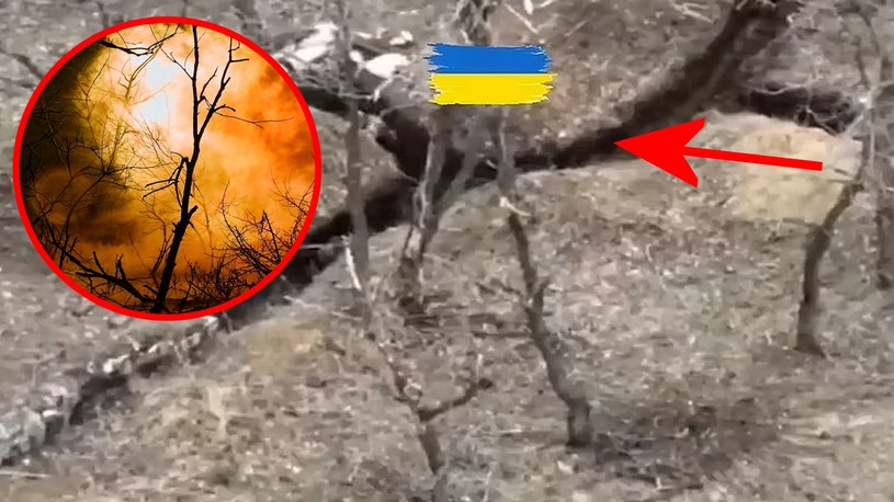 Kilku żołnierzy Sił Zbrojnych Ukrainy zostało kompletnie zaskoczonych przez drona kamikadze podczas realizacji swoich działań w okopie leżącym w obwodzie zaporoskim.