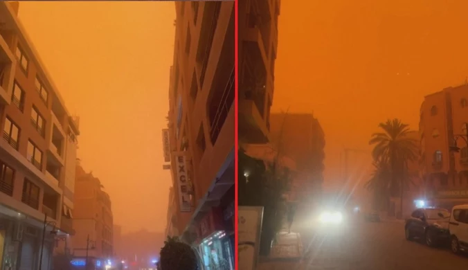 Rekordowe temperatury w Maroku. Niebo zmieniło kolor na pomarańczowy