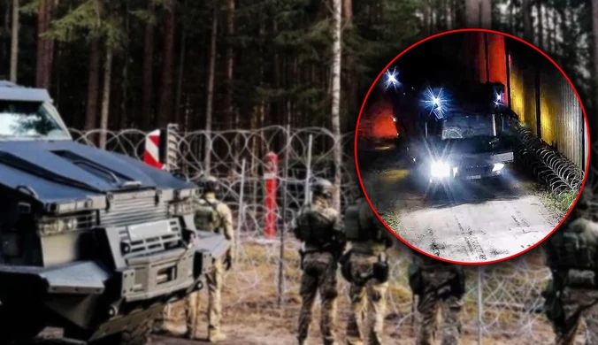 Migranci szturmowali granicę z Polską. Do akcji ruszyły Tajfuny