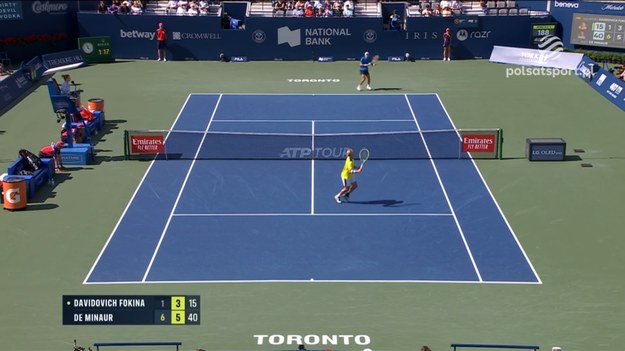 Alex de Minaur (Australia) - Alejandro Davidovich Fokina (Hiszpania) 6:1, 6:3.

