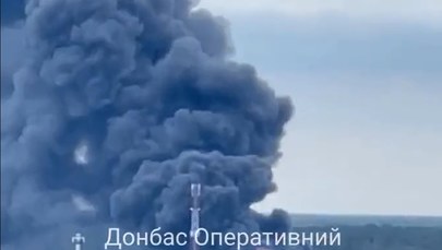 Ogromny pożar koło Moskwy. Płonie magazyn z nawozami 