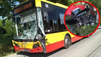 Zderzenie z autobusem w Kielcach. Zginęły dwie osoby