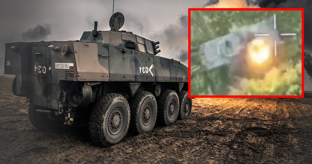 Ministerstwo Obrony Rosji poinformowało o zniszczeniu dostarczonego z Polski do Ukrainy kołowego transportera opancerzonego Rosomak. To pierwsze takie wydarzenie od początku wojny.