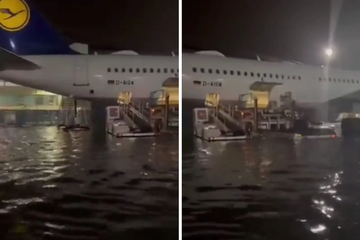 Dziesiątki lotów trzeba było odwołać na lotnisku we Frankfurcie z powodu intensywnych opadów deszczu. Spodziewane są nawałnice, przed czym ostrzega niemiecka Służba Meteorologiczna.  