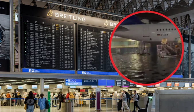 Niemcy: Ważne lotnisko zalane. Dziesiątki lotów odwołanych