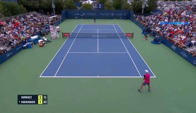 Hubert Hurkacz i jego najlepsze zagrania podczas turnieju ATP w Cincinnati. WIDEO