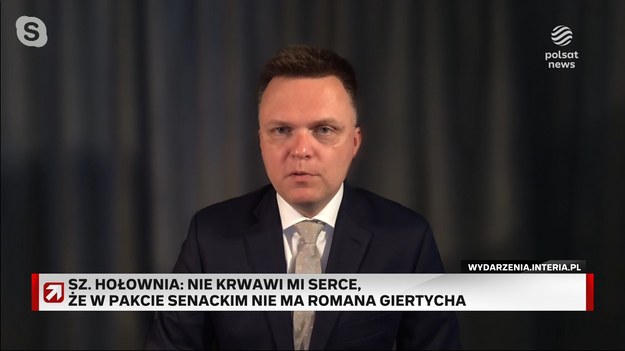 W programie został poruszony wątek braku kandydatury Romana Giertycha na listach paktu senackiego. - Roman Giertych w ostatnich latach zapłacił bardzo dużą cenę za to, że zmienił poglądy, przejrzał na oczy. Jego obecność w Senacie pomogłaby w rozliczeniu PiS - stwierdził Szymon Hołownia.Dodał, że według niego i Władysława Kosiniaka-Kamysza Romanowi Giertychowi należało dać szansę startu jako kandydatowi niezależnemu. W obecnej sytuacji lider Polski 2050 radziłby Giertychowi, by "poszukał kolejnego okna w polskiej polityce i zastanowił się, jak może spożytkować swoje siły i swoją determinację w tym, by Polsce służyć".