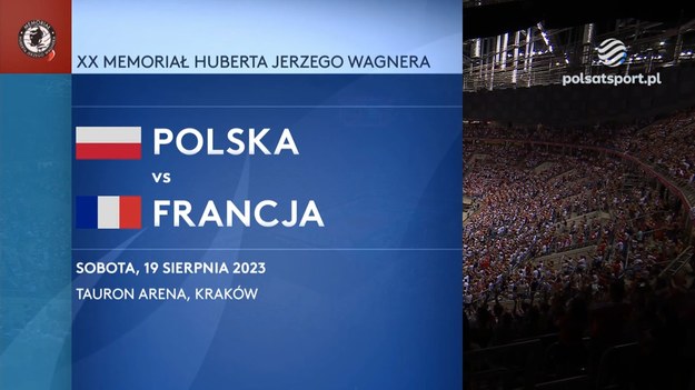 Skrót meczu XX Memoriału Huberta Jerzego Wagnera Polska - Francja 3:1 (27:29, 25:16, 25:21, 25:20).

