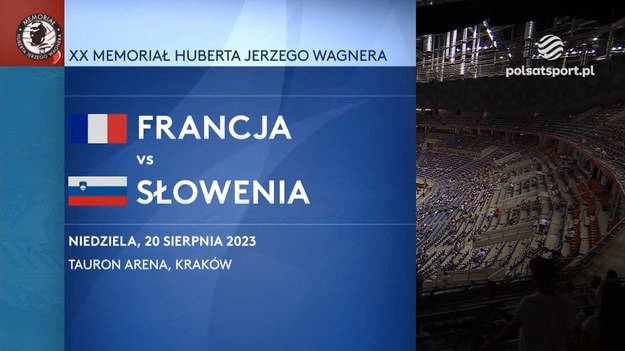 Skrót meczu XX Memoriału Huberta Jerzego Wagnera Francja – Słowenia 3:1 (16:25, 25:19, 25:22, 25:20).

