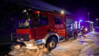 Pożar w firmie oponiarskiej w Dębicy. W akcji 140 strażaków