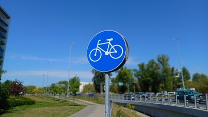 Ktoś powbijał śruby w ścieżkę rowerową na warszawskim Ursynowie