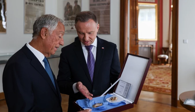 Prezydent Portugalii odznaczony Orderem Orła Białego 