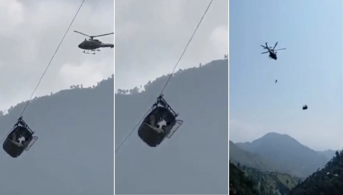 Dwoje dorosłych i sześcioro dzieci zostało uwięzionych na wyciągu krzesełkowym, wiszącym ponad 274 metrów nad ziemią w górzystym regionie Chajber Pasztunchwa w północno-zachodnim Pakistanie - informuje agencja Reutera.
