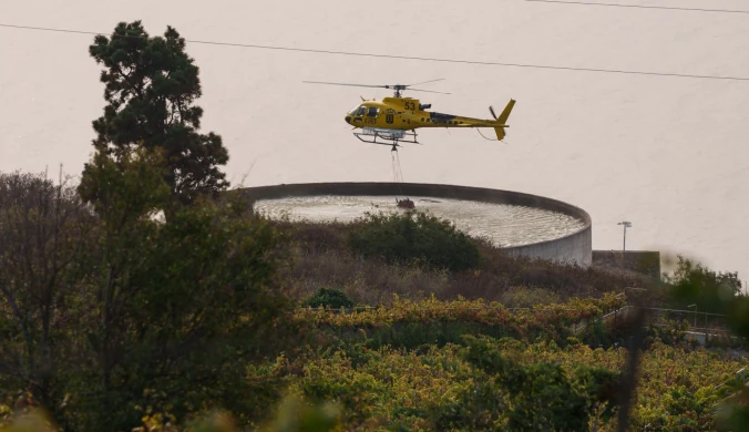 Obrzucił kamieniami śmigłowiec. Wszystko z powodu wody